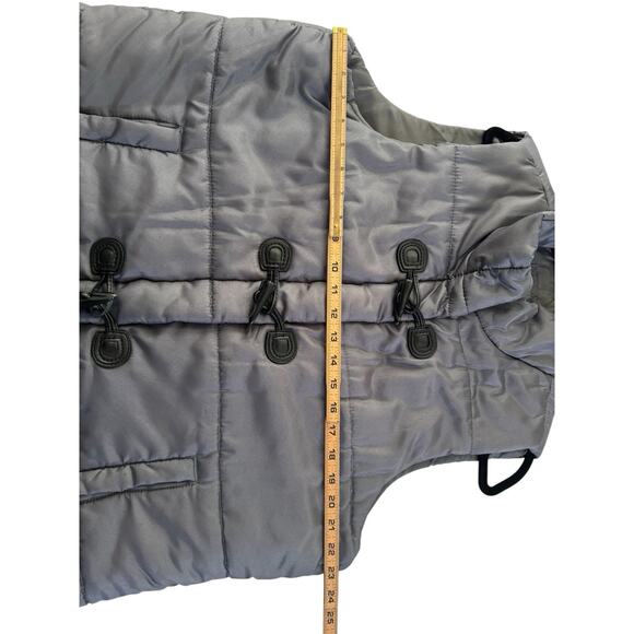 Inked & Faded Gray Puffer Vest XL Quilted Toggle Clasp Vest Winter #4149 - Picture 8 of 8